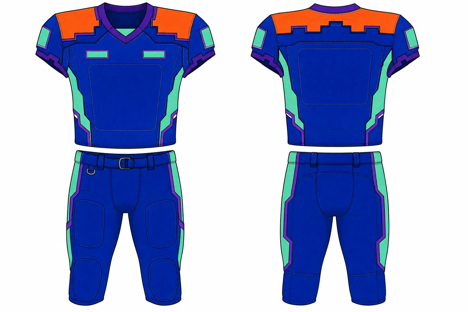 Fortress Block American Football kit design