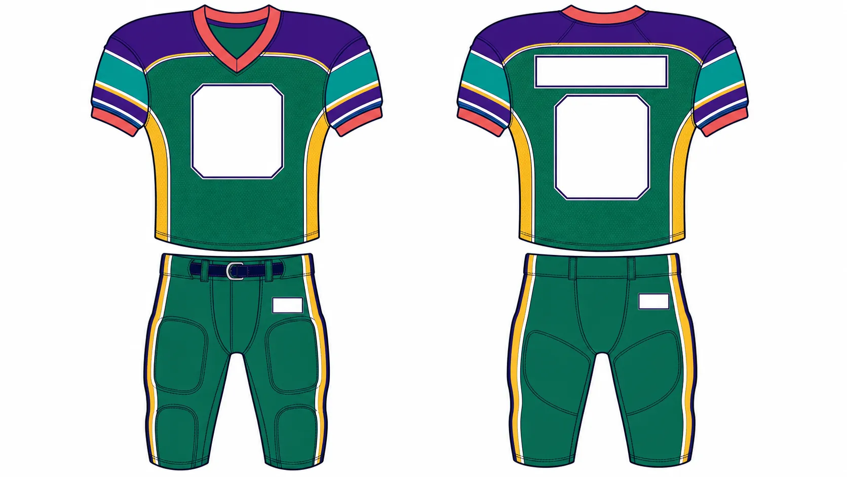 Monarch Strike American Football kit design