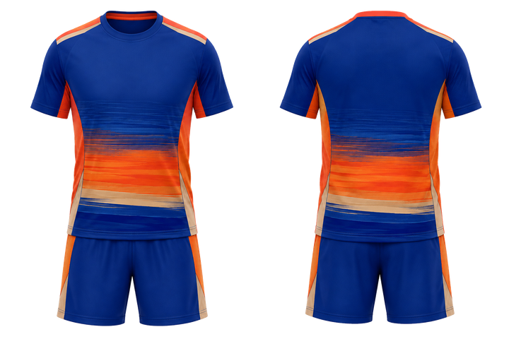 Front and back view of cobalt layered horizon bands racket sports racket match kit